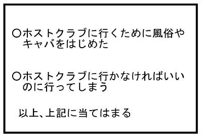 ホストクラブに行くために風俗やキャバをはじめた　ホストクラブに行かなければいいのに行ってしまう　上記に当てはまる