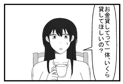 「お金かしてって一体いくら貸してほしいの？」