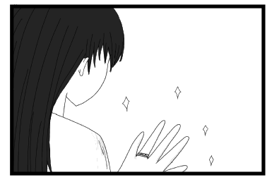 指輪を見る