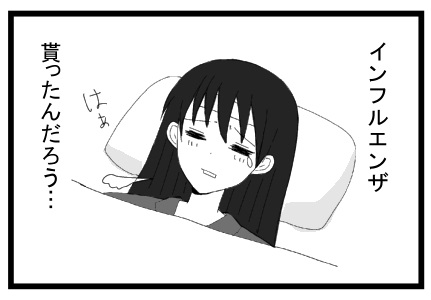 インフルエンザ貰ったんだろう・・・はぁ