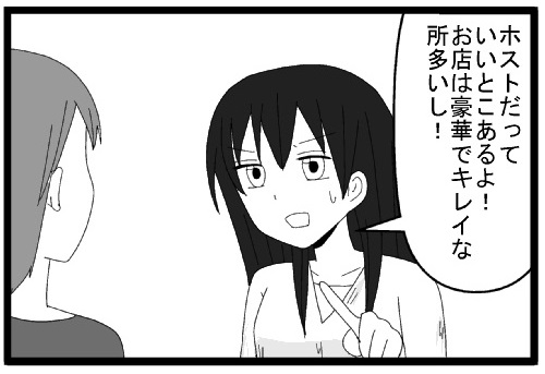 ホストだっていいとこあるよ！お店は豪華でキレイなところ多いし！