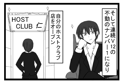 そして連続V12の不動のナンバー１になり　自分のホストクラブをオープン　HOSTCLUB仁