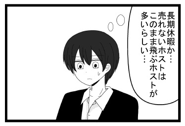 「長期休暇か・・・売れないホストはこのまま飛ぶホストが多いらしい」